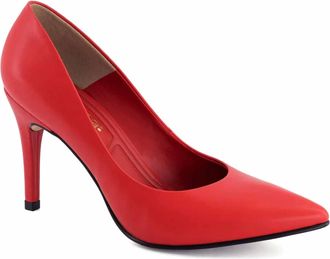 Andrea Womens Pump Heels In Red