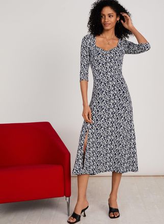 Baukjen Womens Jaylene Dress with Lenzing Ecovero - Blue - Size 14 UK