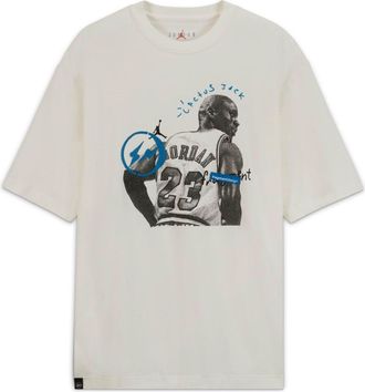 Nike Jordan Air Jordan x Travis Scott x Fragment Design T-Shirt Asia Sizing White Blue DJ0620-133