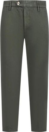 Michael Coal Broek met knoopsluiting - Heren - Straight fit broeken - Groen - W35 - Broeken