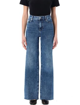 Frame Denim Le Slim Palazzo Raw Hem Jeans