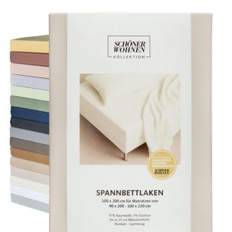 Sch&ouml;ner Wohnen Kollektion Sch&ouml;ner Wohnen S&aacute;bana Ajustable Flat - 1 Unidad 200x200 Cm, Blanco