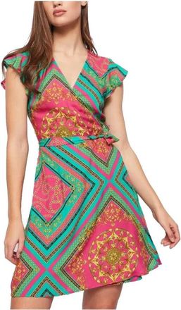 Gaud&igrave; Short Kleedjes - Dames - Korte kleedjes - Veelkleurig - M - Leer - Kleedjes