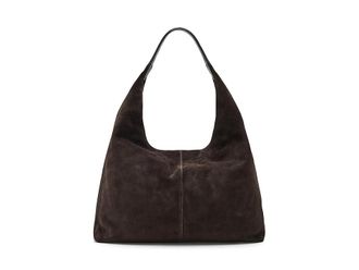 Madewell Suede LG Slouchy Shoulder Tote Tote Handbags Dark Carob