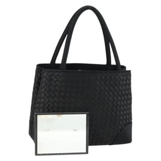 Bottega Veneta Pre-owned Vintage Hand Bag - Dames - Pre-owned - Zwart - Maat: ONE Size Satijn