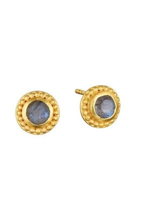 Satya Jewelry Tap Into Intuition Labradorite Stud Earrings in Blue at Nordstrom