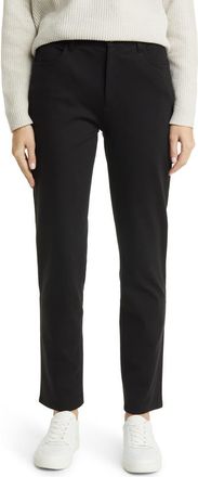 Eileen Fisher High Waist Ponte Knit Slim Fit Jeans in Black at Nordstrom Rack, Size Xx-Small