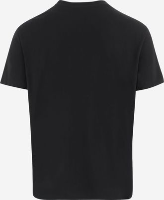 Valentino Mens Cotton T-Shirt Black T-Shirts And Polos