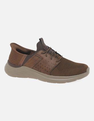Skechers Mens Garner Newick Mens Trainers - Brown - Size: 10
