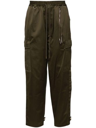 MASTERMIND WORLD tapered cargo trousers - men - Cotton - M - Green