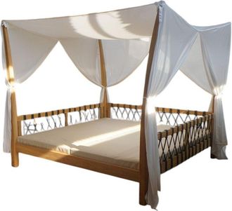 Milani Home Milani Home - levante - gazebo letto in teak con cuscini