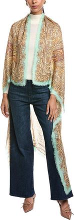 Etro Logo Silk-Blend Shawl