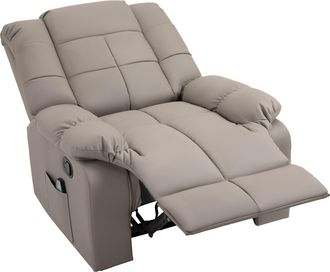 HOMCOM Homcom - Poltrona Massaggiante Con 8 Punti Vibranti Reclinazione 165&deg; Grigio