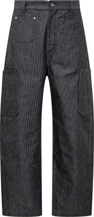 Givenchy Cargo Broek in Visgraat Denim - Heren - Loose Fit Jeans - Blauw - W33 - Denim - Jeans
