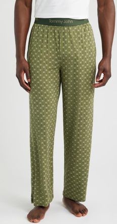 Tommy John Second Skin Pajama Pants in Four Leaf Clover Golf Carts at Nordstrom, Size Xx-Large
