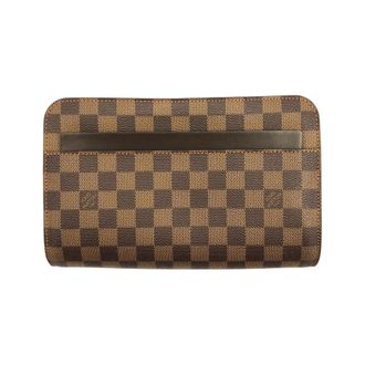 Louis Vuitton Damier Canvas Ebene Coated Canvas Clutch Bag Pouch (Pre-Owned)