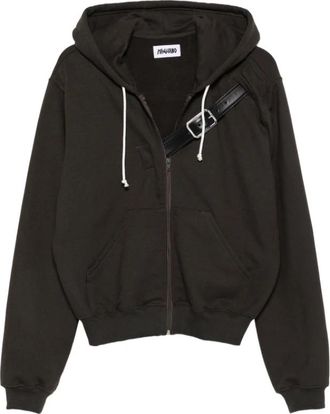 Magliano Zip-through Sweatshirt - Heren - Vesten met rits - Bruin - XL - Leer - Hoodies & sweatvesten