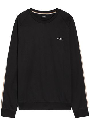 BOSS Boss Iconic Logo-embroidered Cotton Sweatshirt - Black - Xxl
