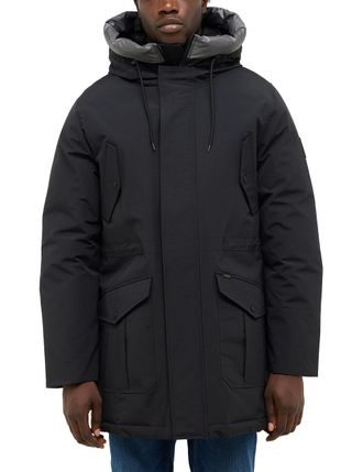 Mustang Outdoorjacke MUSTANG Herren Style Monterey, Herren, Gr. M, schwarz, Canvas, 64% Baumwolle, 36% Polyamid, unifarben, regular fit, Jacken Outdoorjacke