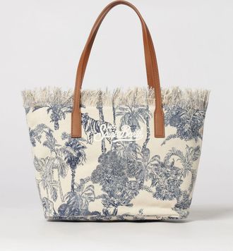 MC2 Saint Barth Borsa in cotone con logo ricamato