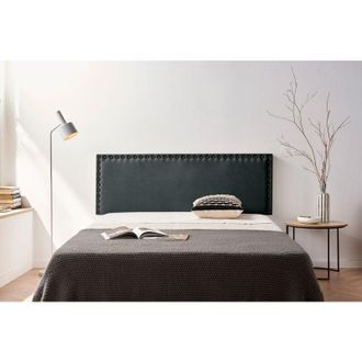 Moonia Cabecero Tapizado Modena Acualine 160x55x8 Cm - Negro - Moonia