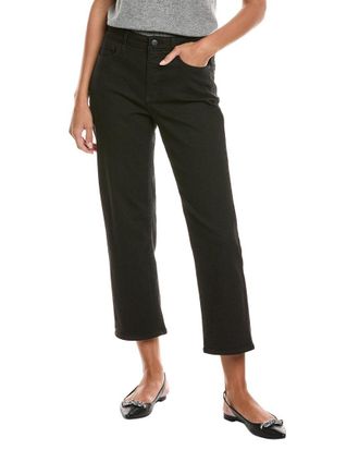 NYDJ Nydj Black Petite Bailey Relaxed Ankle Straight Jean
