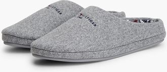 Tommy Hilfiger Mens Tommy Logo Felt Slipper - Universal Grey - XL
