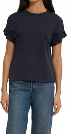 Nation Ltd Arline Short Sleeve Top In Night Sky