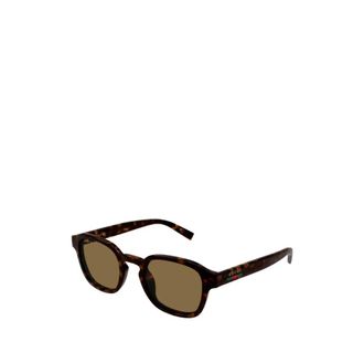 Gucci Zonnebrillen - Heren - Zonnebrillen - Bruin - 49 MM - Nylon - Accessoires