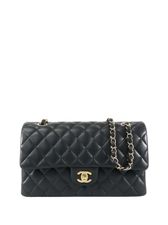 Chanel 2021 Medium Classic Lambskin Double Flap shoulder bag - Black