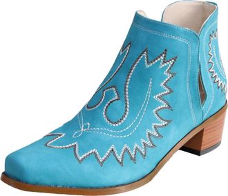 Generic Boots For Women Boots Chunky High Heels Shoes Platform Boots Size 11 (Light blue, 6.5)