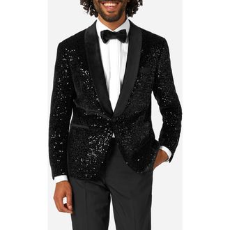 OppoSuits Black Sequin Dinner Jacket at Nordstrom, Size 40 Regular