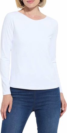 Lyss&eacute; ntial Long Sleeve Top In White