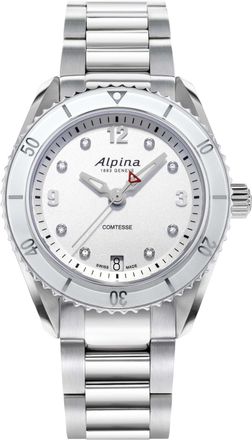 Alpina Alpiner Comtesse Sport WoMens Silver Watch AL-240SD3C6B Stainless Steel - One Size