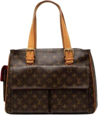 Louis Vuitton Pre-owned Multipli-Cite Tote Bag - Dames - Vintage Shopper - Bruin - ONE Size - Leer - Vintage