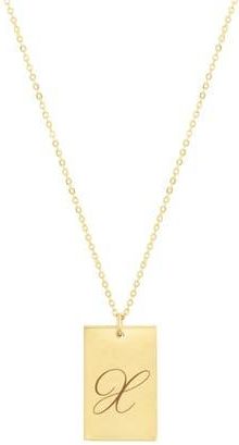 Set & Stones Stella Initial Pendant Necklace in Gold/x at Nordstrom
