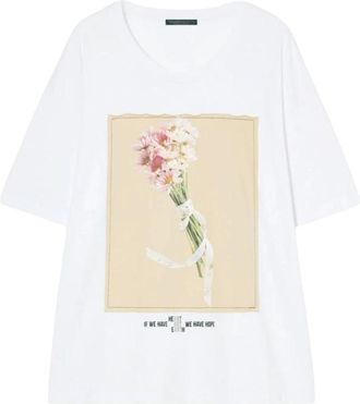 Marina Rinaldi Dames, Tops, Wit, Maat: XS Katoen