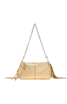 Maje Miss M Metallic Pouch Bag in Gold at Nordstrom, Size Medium