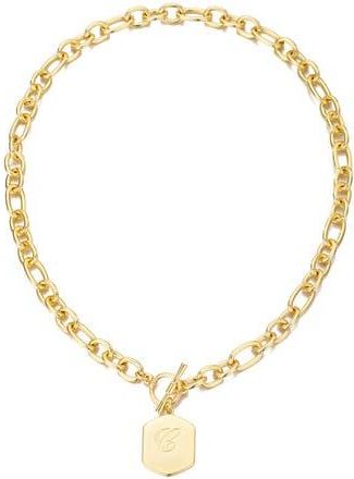 Adornia Monogram Initial Pendant Necklace in Gold-C at Nordstrom Rack