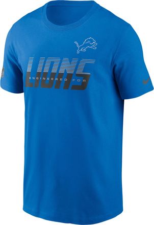 Nike Detroit Lions Sideline Team Issue Nike Mens Dri-FIT NFL T-Shirt in Blue | 02ET45A9J-TF9