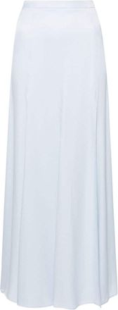 Twin-Set high-waisted flared maxi skirt - women - Viscose - 40 - Blue