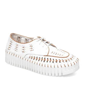 Silent D Womens Brodies Sneaker In White