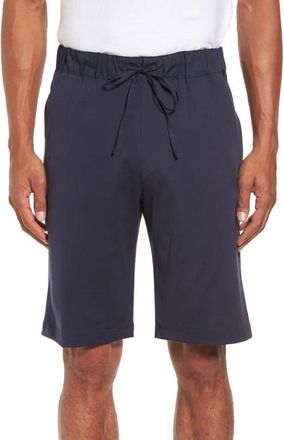 Hanro Night and Day Cotton Knit Drawstring Shorts in Black Iris at Nordstrom, Size X-Large