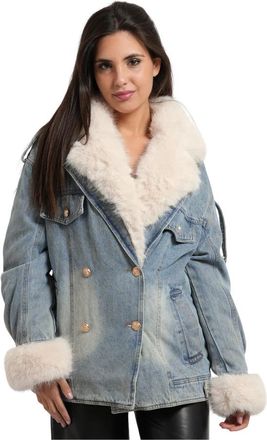 Fracomina Over Denim Jacket - Dames - Spijkerjassen - Blauw - M - Denim - Jassen