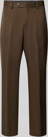 Selected Relaxed Fit Anzughose aus reinem Lyocell Modell RELAXED-KIM in Dunkelbraun, Gr&ouml;&szlig;e 46