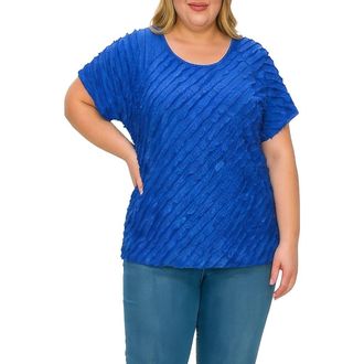 Standards & Practices Ruffle Top in Cobalt Blue at Nordstrom, Size 1 X