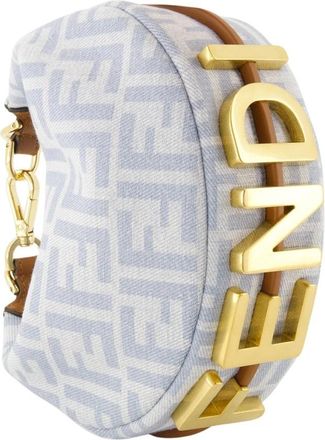 Fendi graphy Mini - Dames - Mini tas - Blauw - ONE Size - Katoen - Tassen