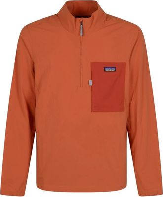 Patagonia Outdoor Everyday Marsupial Pullover - Heren - Outdoor shirts - Oranje - L - Nylon - Fitness