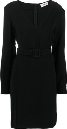 Parosh Parosh mini-jurk met V-hals en riem