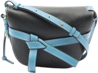 Loewe Pre-owned Cross Body Bags, female, Black, Size: ONE SIZE Pre-owned Gate Bag Small Shoulder Bag